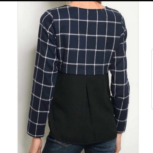 Black & Blue blouse - Picture 2 of 2